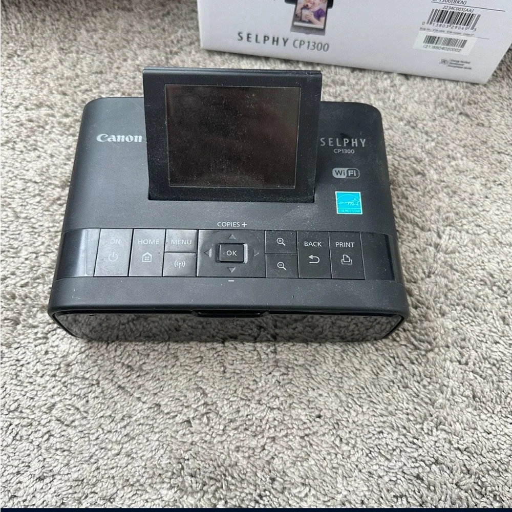 Canon Selphy Compact Photo Printer — Black and Silver